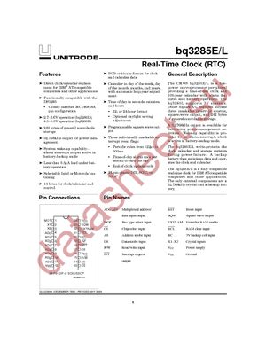 BQ3285ESTRG4 datasheet  